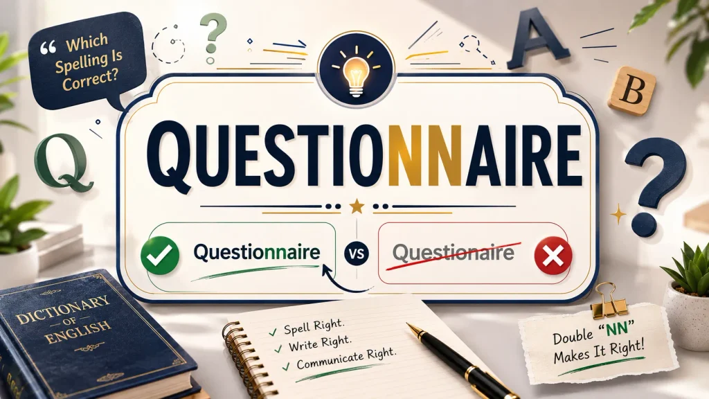 Questionnaire or Questionaire