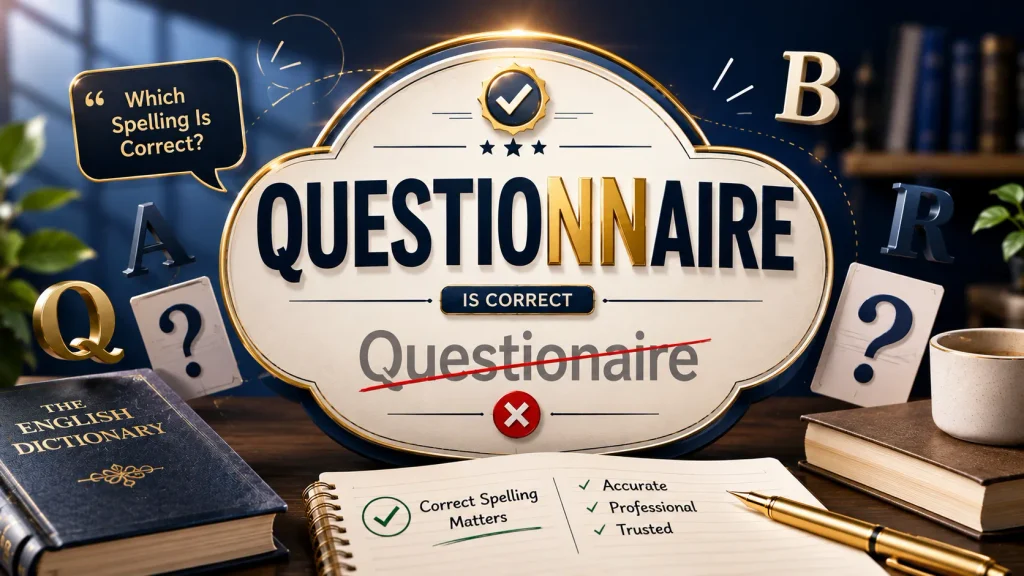 Questionnaire or Questionaire