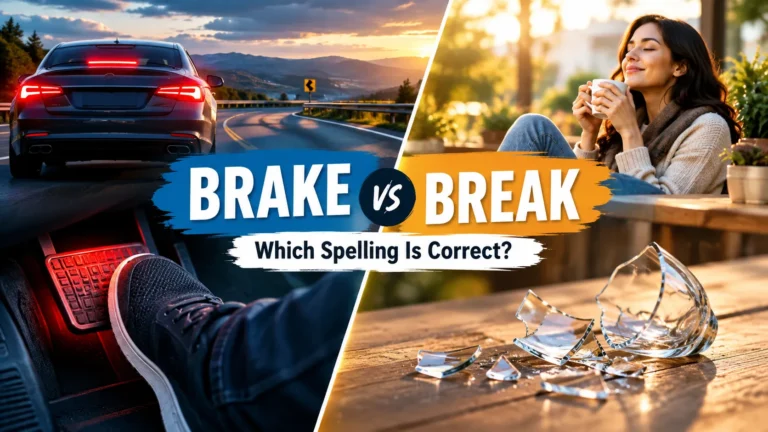 Brake or Break