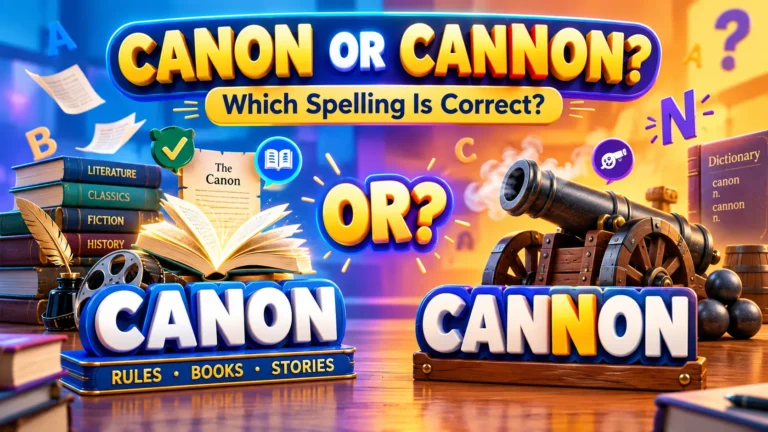 Canon or Cannon