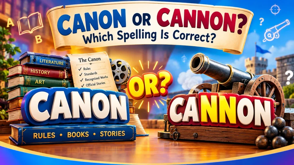 Canon or Cannon