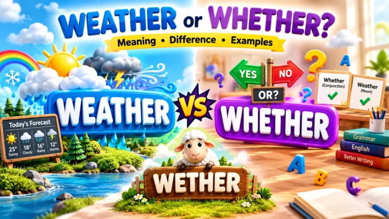 Weather/Whether