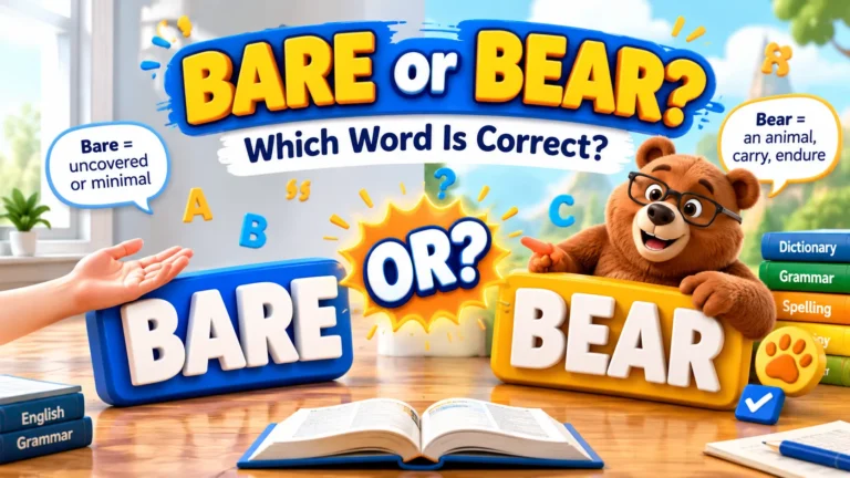 Bare or Bear
