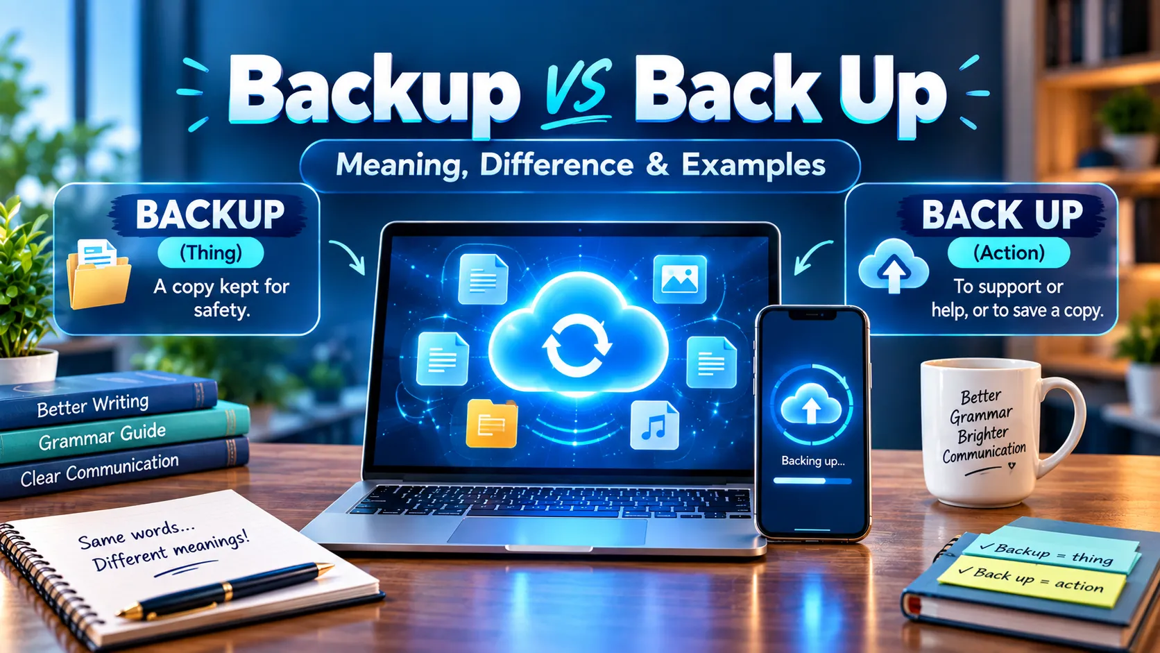 Backup vs Back Up