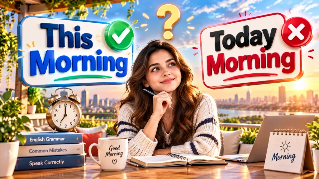 Today Morning or This Morning