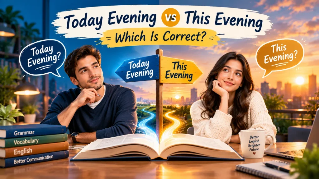 Today Evening vs This Evening