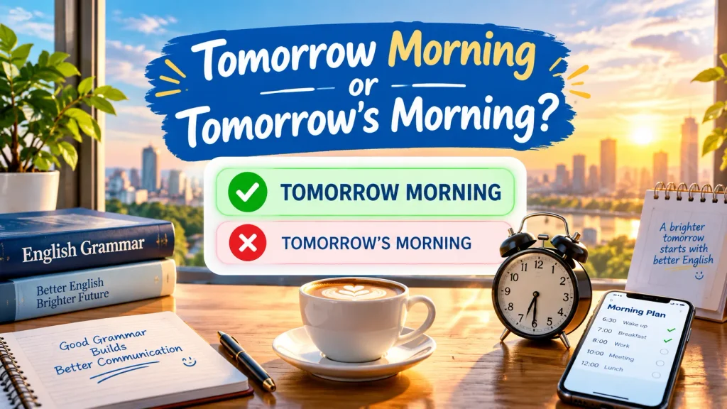 Tomorrow Morning or Tomorrow’s Morning