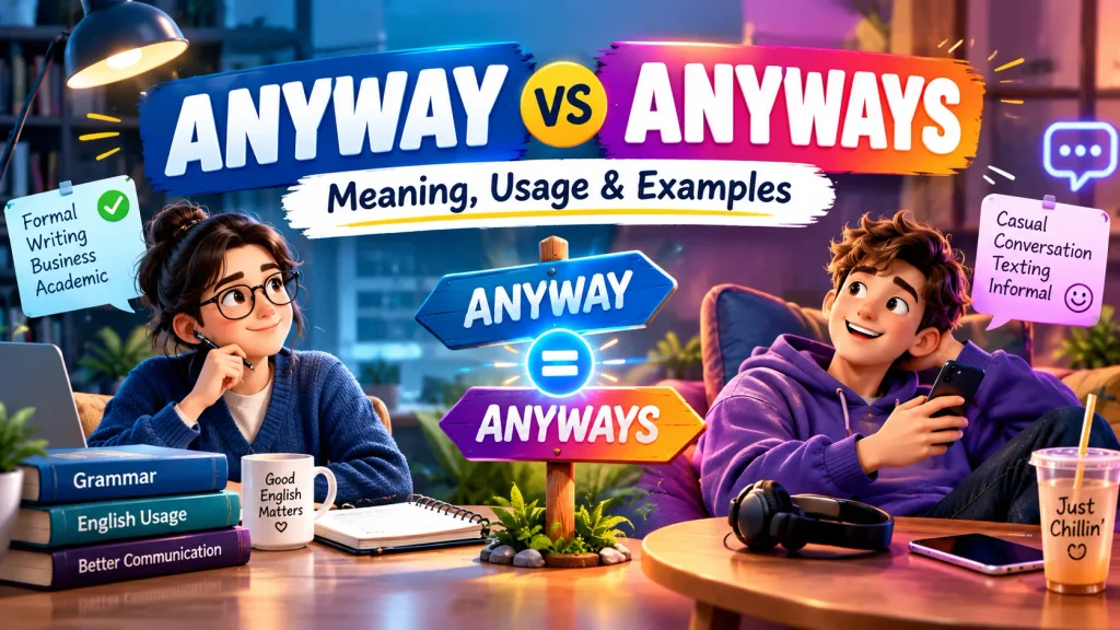 Anyway vs Anyways