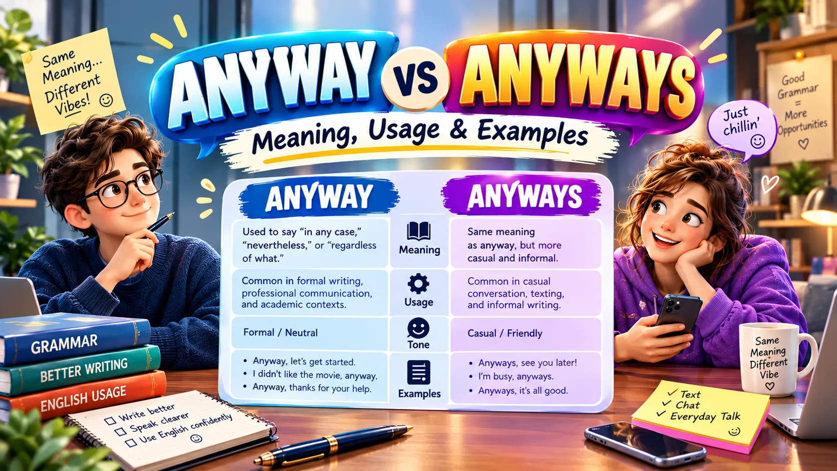 Anyway vs Anyways