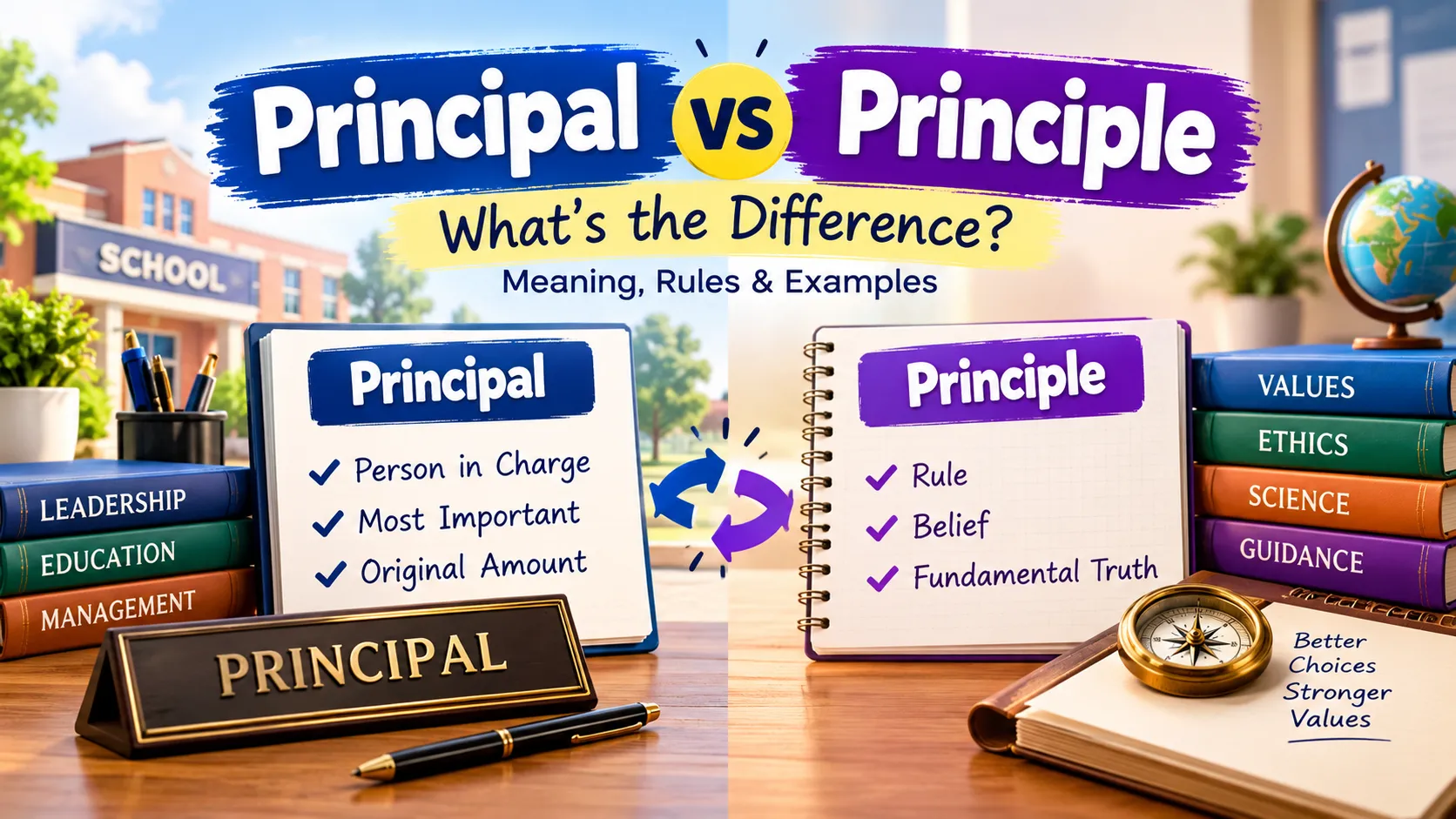 Principal vs Principle