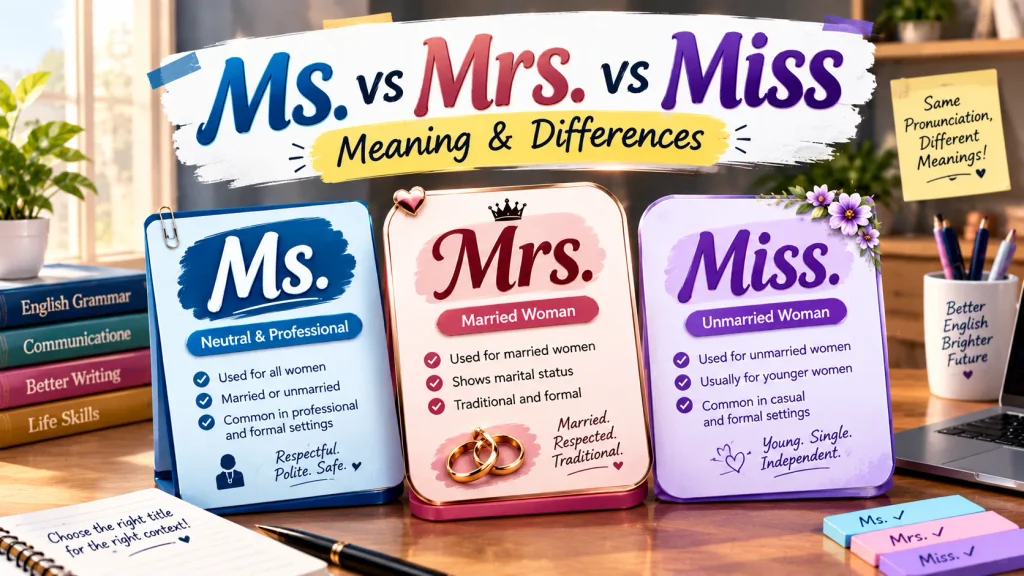Ms. vs Mrs. vs Miss
