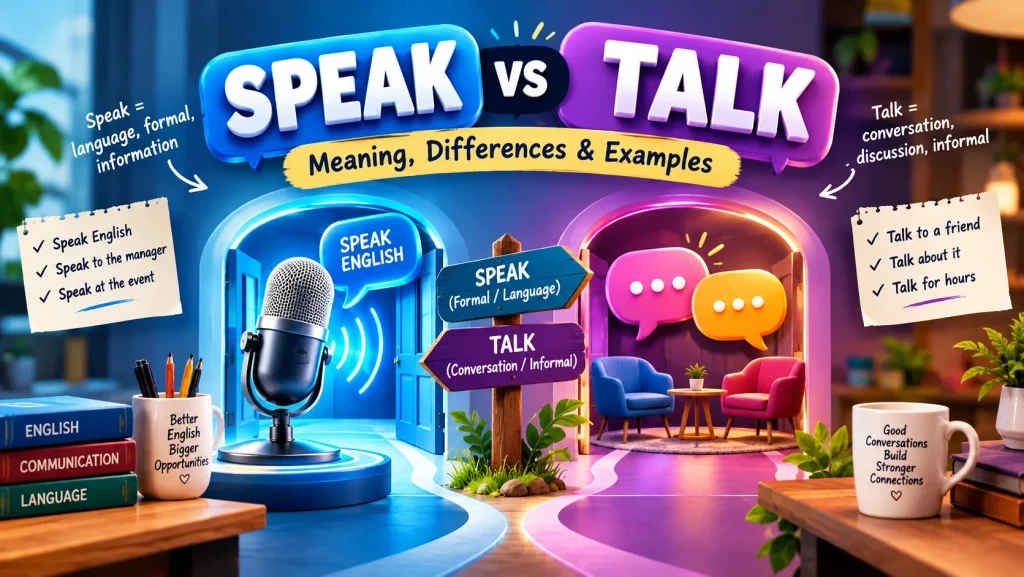 Speak vs Talk
