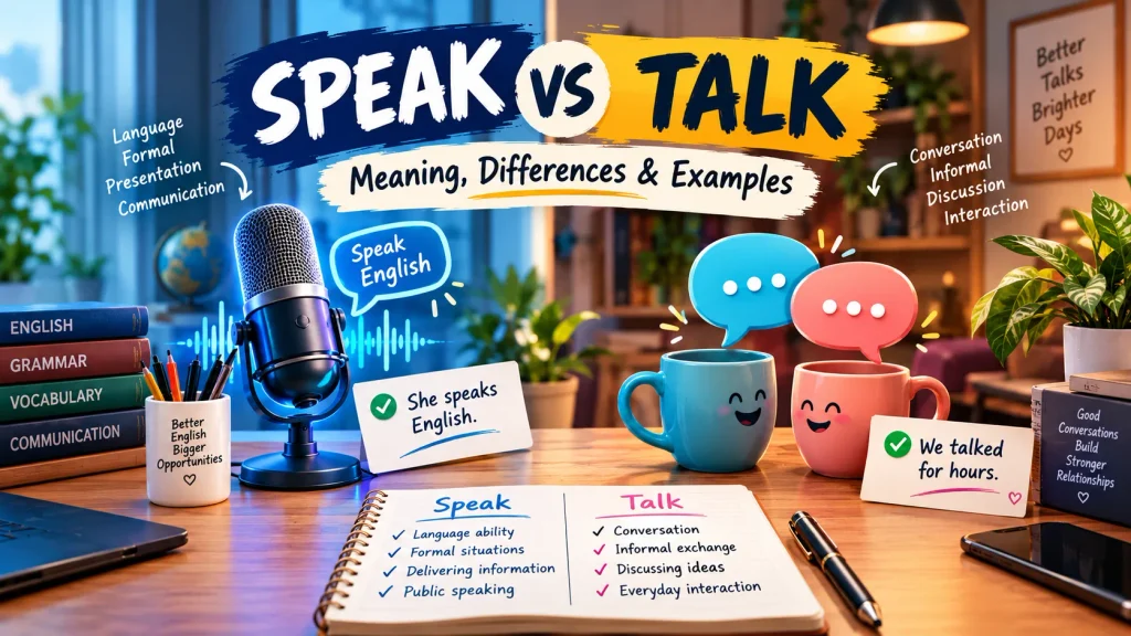 Speak vs Talk