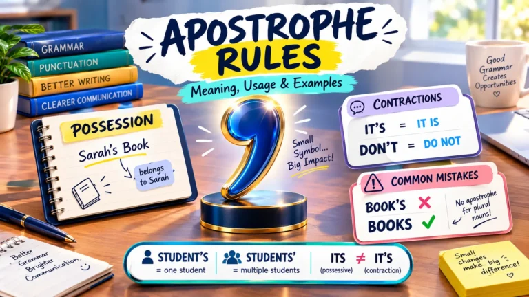 Apostrophe Rules