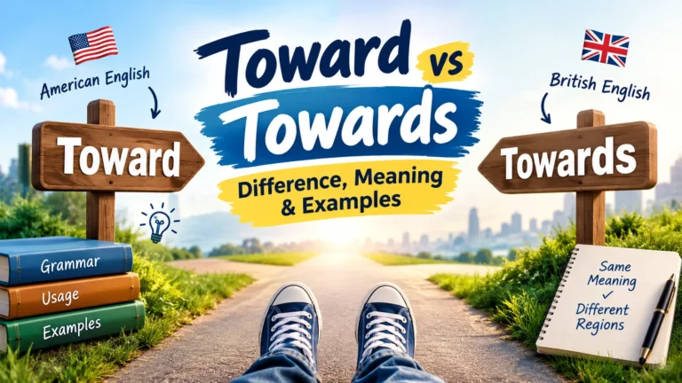 Toward vs Towards