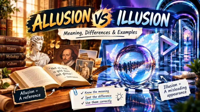 Allusion vs Illusion