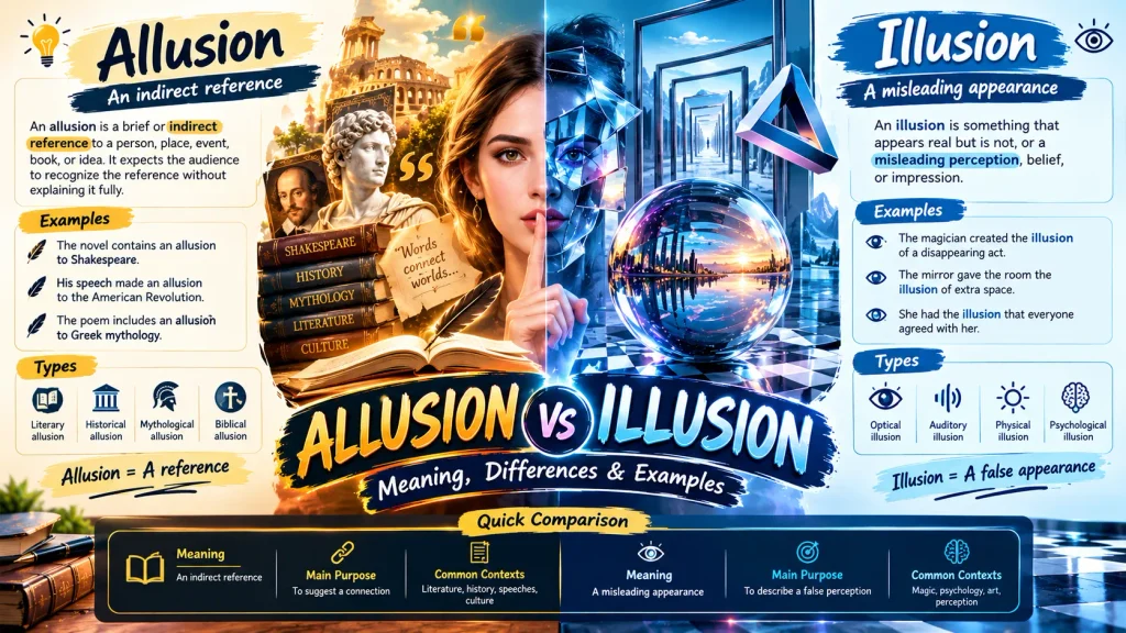 Allusion vs Illusion