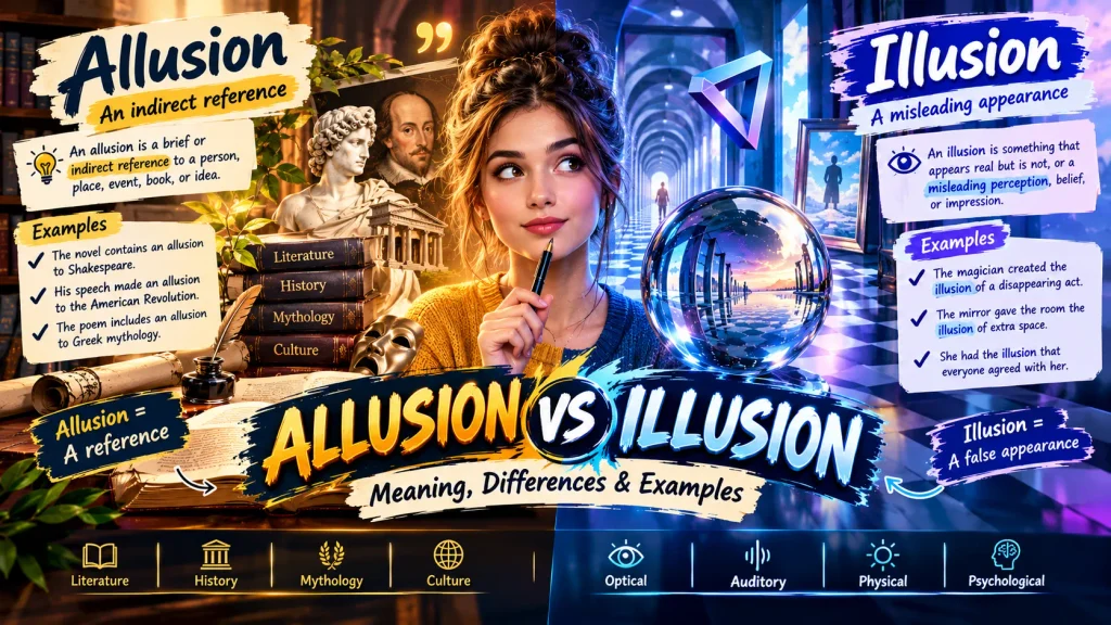 Allusion vs Illusion