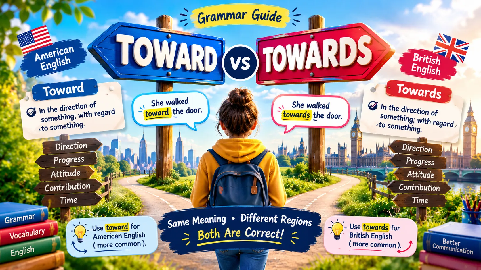 Toward vs Towards