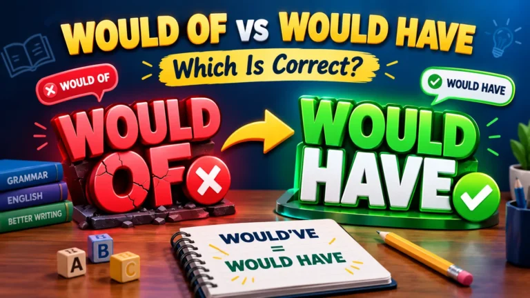 Would Of vs Would Have
