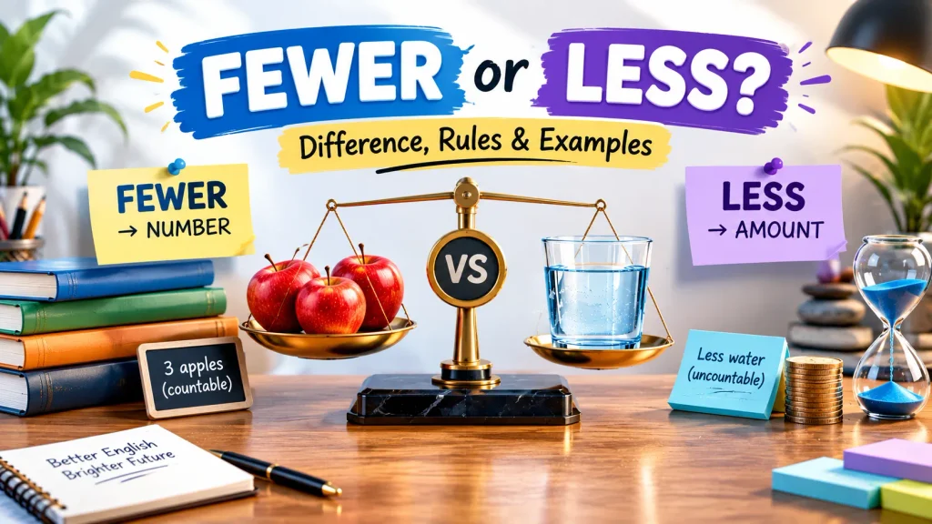 Fewer vs Less