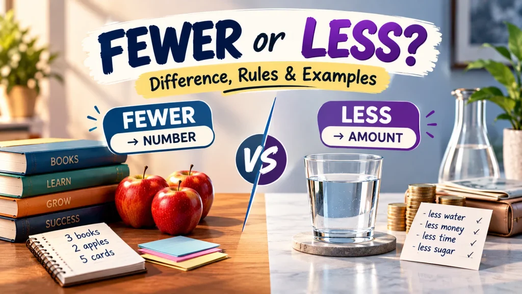 Fewer vs Less
