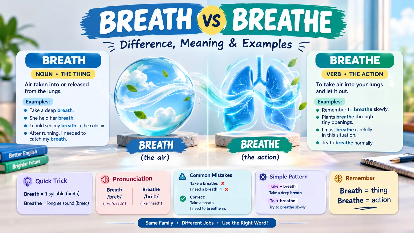 Breath vs Breathe