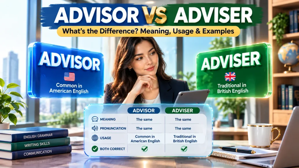 Advisor vs Adviser